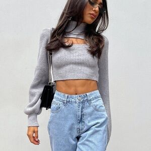 Princess Polly Bolero sweater set grey